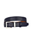 Genuine Leather, 3 cm Silver Color Buckle, Navy Blue, Stitched Classic Women's Belt, 3Cmkla48 - 5