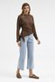 Women's Long Sleeved Bluz with Waist Detail - 3