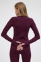 Winter Fleece Lined Crew Neck Long Sleeve Body Blouse with Finger Detail - 8