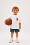 Sea Star Patterned Unisex Kids Oversize T-Shirt – Short Sleeve Crew Neck Summer Printed T-Shirt - 4