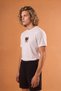Game Day Basketball Patterned Men's T-Shirt 100% Cotton White Regular Fit Sports T-Shirt - Standard Cut Basketball T-Shirt - Minimal Pattern Casual Cotton White T-Shirt - 2