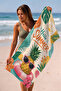 Beach Towel 70X140Cm Pool Spa Sauna Sports Cotton Absorbent Hello Pineapple