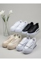 Women's Lace-Up Casual Thick Sole Comfortable Daily Shoes Sneaker (Rapid) - 3