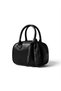 Mini Hand and Shoulder Bag with Fular Detail in Faux Leather - 3