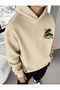 Unisex Men/Women Japan Colorful Custom Printed Cotton Oversize Hooded Sweatshirt - 2