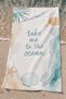 Beach Towel 70X140Cm Pool Spa Sauna Sports Cotton Absorbent Take Me to the Ocean - 3