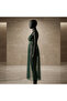 قميص نوم طويل شفاف من الدانتيل والشبك بتصميم تحت الصدر - كود 2266 - 2