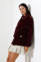 Women's Very Stylish Soft Textured Baby Collar Jacket - 7