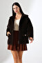 Women's Very Stylish Soft Textured Baby Collar Jacket - 3