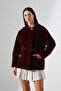 Women's Very Stylish Soft Textured Baby Collar Jacket