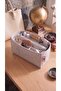 Six Compartment Clutch Cantali Organizer Light Gray Color 28 X 15 X 12 Dimensions (Length X Height X Width) - 4