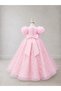 Girl's Pink Princess Dress, Girl's Evening Dress, Birthday Dress - 2