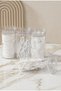 4-Piece Bathroom Organizer Set Cotton & Dental Floss & Ear & Makeup Cotton Organizer Mika Bathroom Set