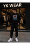 Unisex Tokyo Red Sun Printed Crew Neck Sweatshirt Tracksuit Bottom Top Set