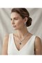 Black Stone Baklava Necklace Earring Set - 3