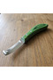 Green Wooden Handle Renet - Curved Tip Hoof Care Knife for Both Hands - Imported - 6