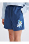 Xside Navy Blue Short Size Spongebob Printed Men's Swim Shorts - 5
