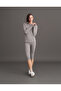 Women's Long Sleeve Basic T-Shirt Ash Gray Single Product Crew Neck Casual Top