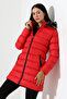 Women's Slim Fit Fur Hooded Coat - 2