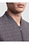 Lcwaikiki Classic Gray Regular Fit College Collar Quilted Men's Cardigan - 3