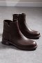 Women's Ankle Boots with Special Sole Detail in Faux Leather - Stylish Women's Boots & Booties