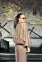 Women's Tencel Fabric Front Zipper Bomber Jacket-Pants Set Sun470 - 6