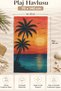 Beach Towel 70X140Cm Pool Spa Sauna Sports Cotton Absorbent Tropical Horizon - 2