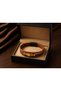 Armandé Goldline Three-Row Leather Men's Bracelet with Gold Tone Detail and Special Box - 2