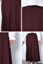 Scuba Fabric Hijab Skirt with Elastic Waist - 5