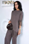 Lace Detailed Blouse Trousers Kubra Modal Double Set - 3