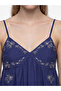 Nevavm Embroidered A-Line Linen Blend Dress with a Difference - 2