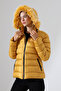 Women's Slim Fit Hooded Plush Short Coat - 6