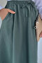 Elastic Waist Double Pocket Hijab Skirt - 4