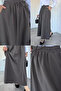 Elastic Waist Double Pocket Hijab Skirt - 2