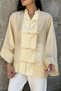 Gülseli Women's Style Button Detailed Loose Shirt - 3