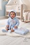 100% Cotton Baby Boy Bathrobe Set Boxed Hooded Bath Towel and Swaddle Set - 2