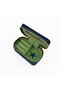 Little Things Embroidery Detailed - Navy Blue Mini Velvet Jewelry Bag & Travel Jewelry Organizer - 5X8.5X4 cm - 3