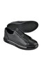 Men's Black Genuine Leather Sneaker Casual Shoes - 5