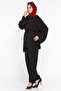 Elastic Waist, Tunic with Tie Detail, Hijab, Double Set - 3