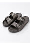 Women's Buckle-Fastened, Silvery, Soft Comfort Sole, Daily Comfortable Slippers - 2