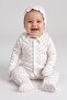 100% Cotton Baby Girl Hospital Discharge Set, 10-Piece Boxed Rabbit Patterned Bodysuit Set - 2
