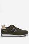 Men's Leather Lace-Up Sports Shoes Khaki - Beige