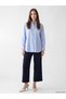 Ozmarka New Season Blue Striped Oxford Women's Shirt - 2