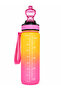900 ml Motivational Water Bottle – Leak-Proof, Lockable, Silicone Tip, Carrying Strap, Wide Mouth Water Bottle - 3