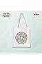 5 Pieces of Mandala Sun Design Paintable Cloth Bag - Hobby Painting Bag - 4