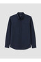 Ozmarka New Season Indigo Regular Fit Dobby Men's Shirt - 4