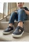 Genuine Leather Navy Blue Daily Orthopedic Children's Sandals - 2