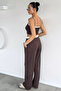 Rope Strap Bustier Pants Double Set - 4