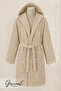Evos |   Cotton Unisex Ribbed Hooded Bathrobe - 1 Piece |   Ultra Soft |   Dowry - 2