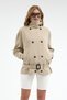 Zr Model Belted Oversize Women's Trench Coat Jacket - 4